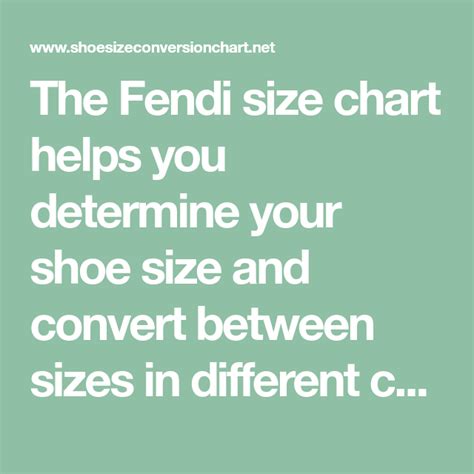 fendi size|Fendi size chart for women.